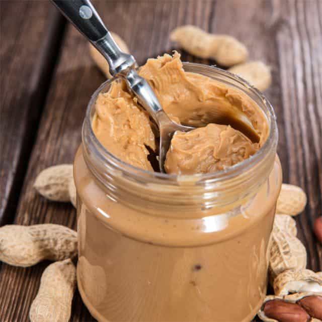 Jar of peanut butter