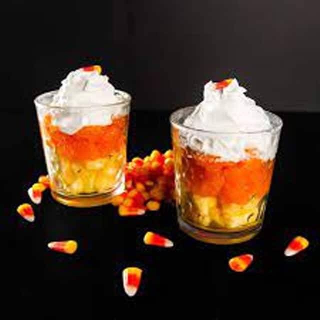 candy corn parfait