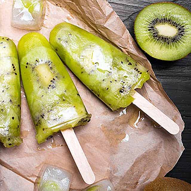 Coconut Water & Kiwi Popsicle: