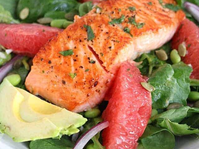 Grapefruit Salmon Salad