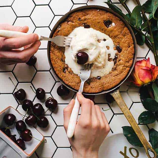 Healthy-ish Skillet Cookie