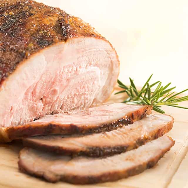 Roasted Pork Loin with Dijon Apricot Glaze