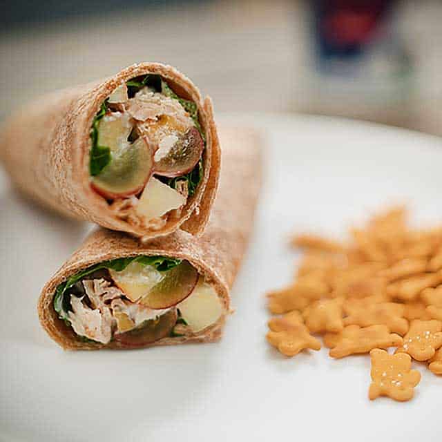 Waldorf Chicken Salad Wraps