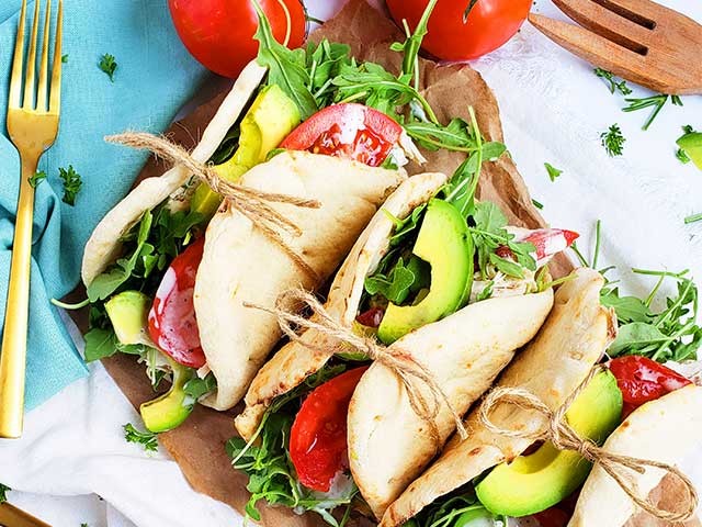 Organic Chicken Naan Wraps