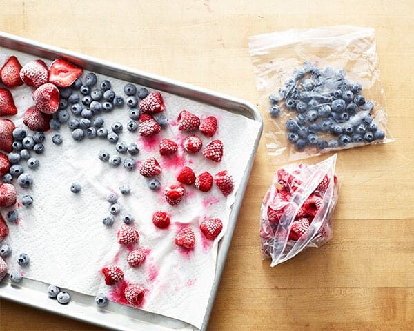 Frozen Fruit in Bag