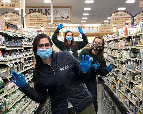 Vitamin Team Members with Gloves