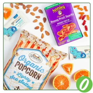 organic snacks on a tabletop