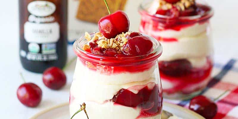 Cherry Cheesecake Parfait