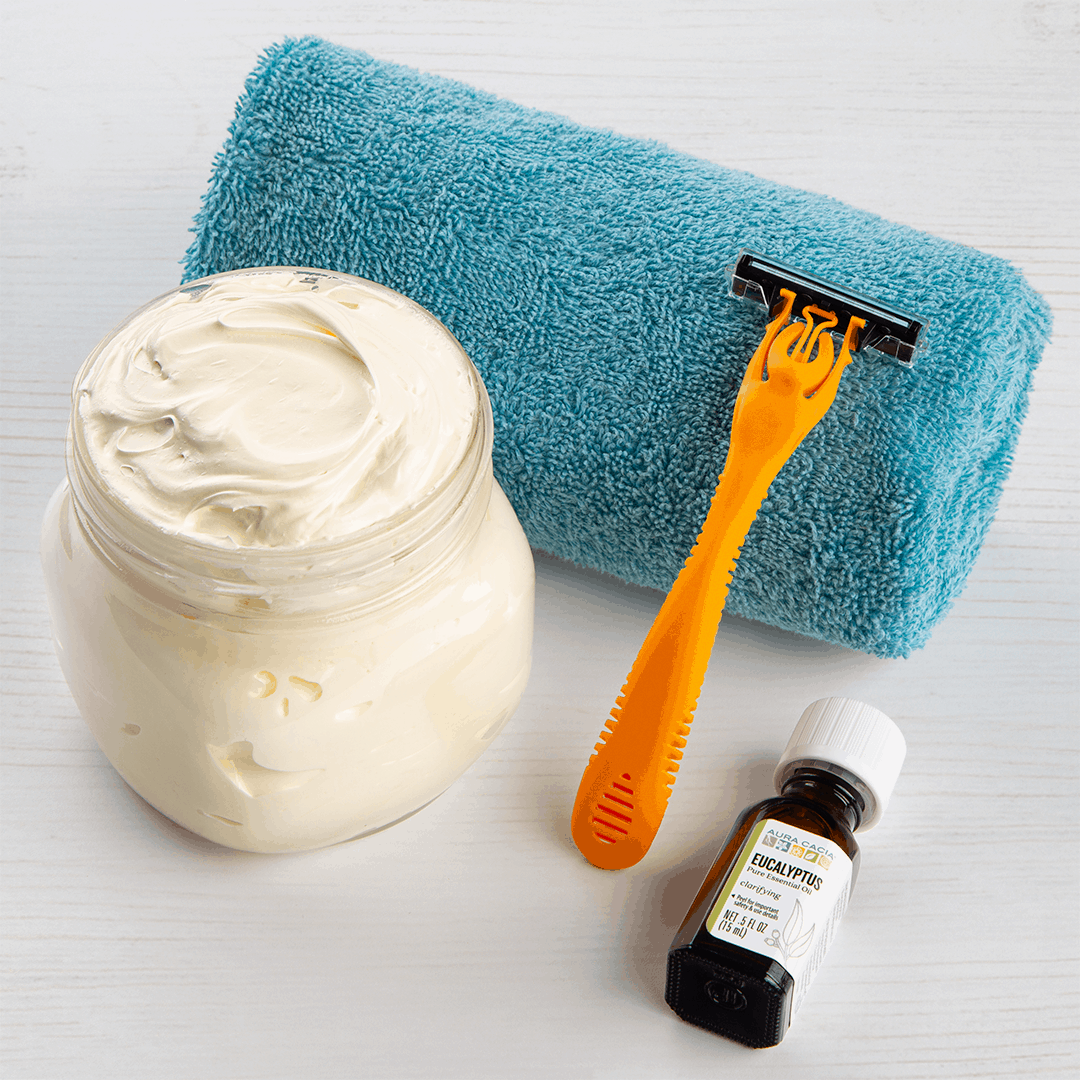 Homemade Shaving Cream in a Jar