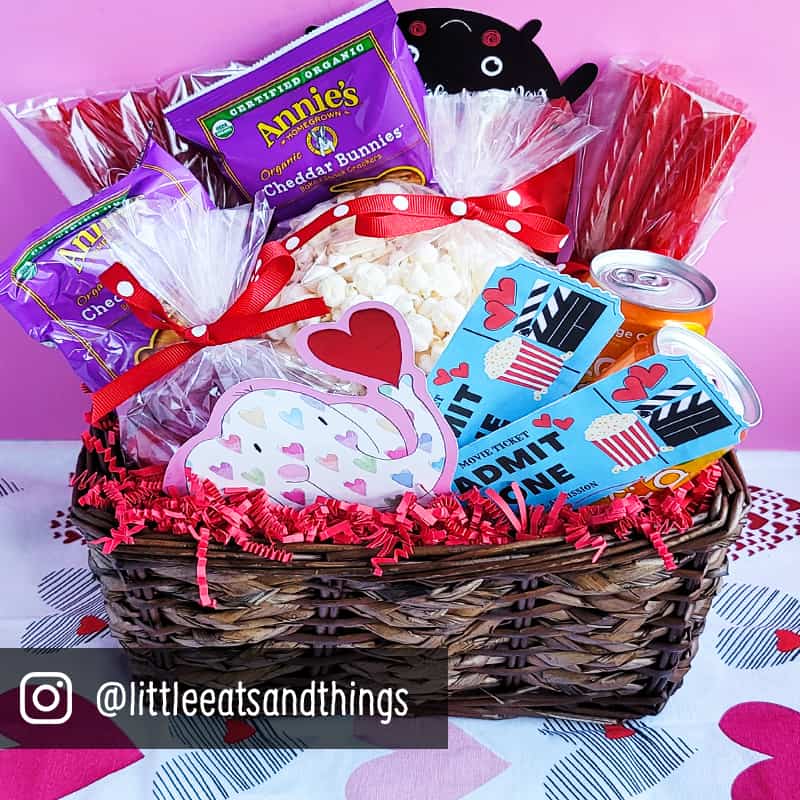 Valentines Movie Date Basket