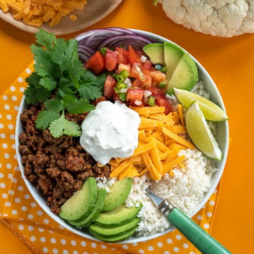 Cauliflower Rice Low Sugar Bowl