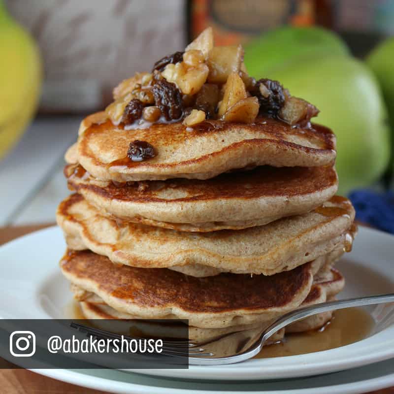 Banana walnut pancakes