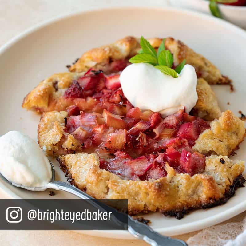 Rhubarb galette