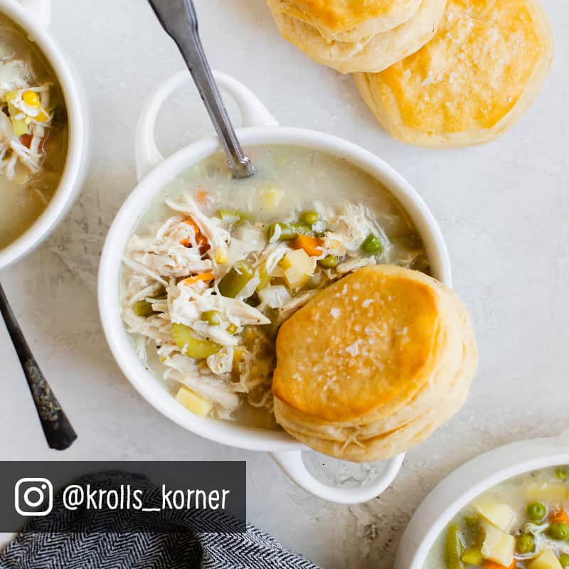 Chicken pot pie soup