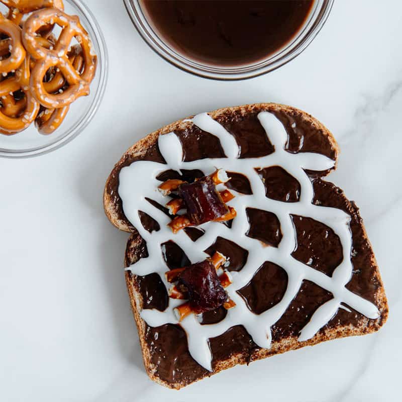 Nutella spider toast