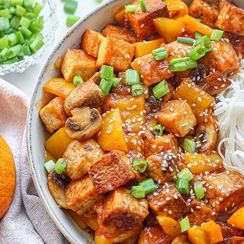 Sweet Chili Orange Tofu