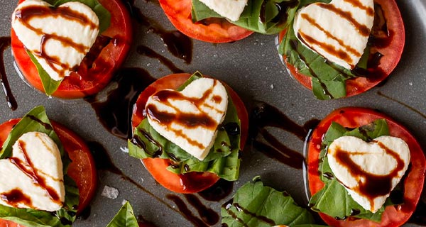 Caprese Hearts