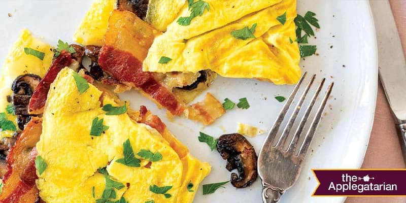 Mushroom Omelet on a plate