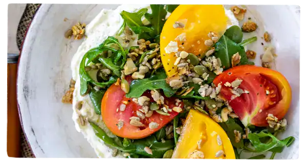 Heirloom tomato salad