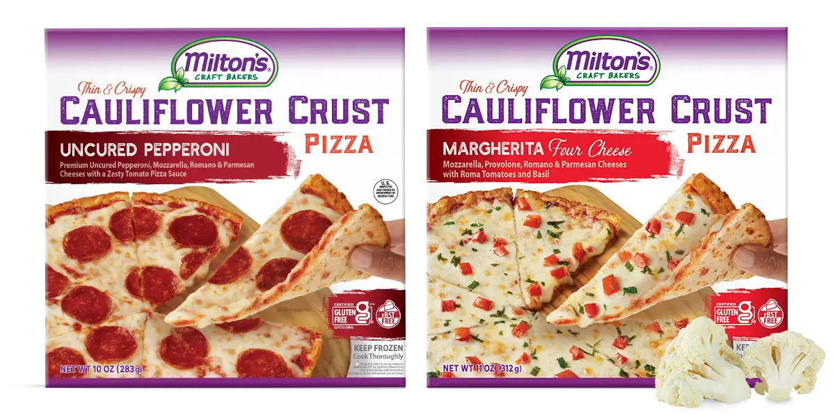 Milton's cauliflower crust pizza