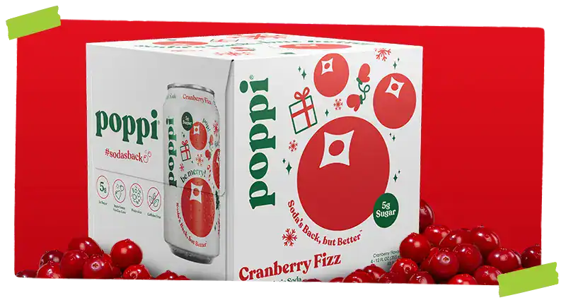 poppi cranberry fizz 4-pack