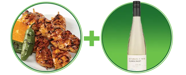 citrus herb chicken and reisling wine