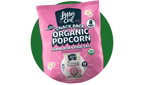 Lesser Evil Organic Popcorn Snack Packs