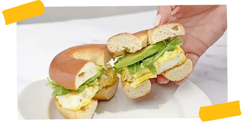 Hero breakfast sandwich