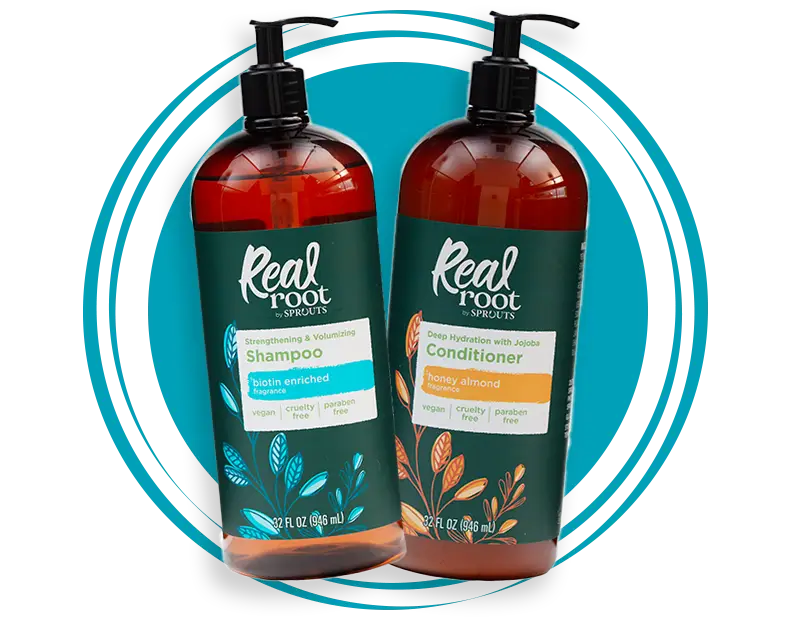 Real Root Shampoo and Conditioner