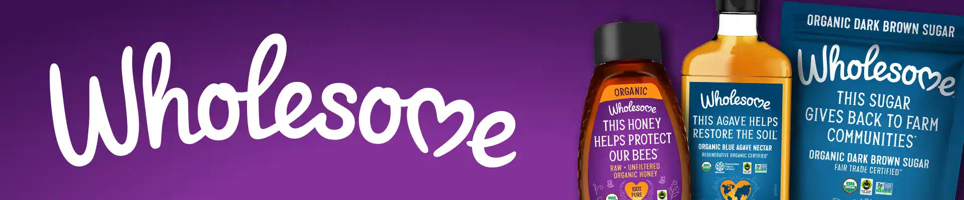 wholesome logo next to product variety