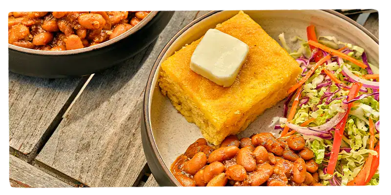 Baked Beans and Cornbread