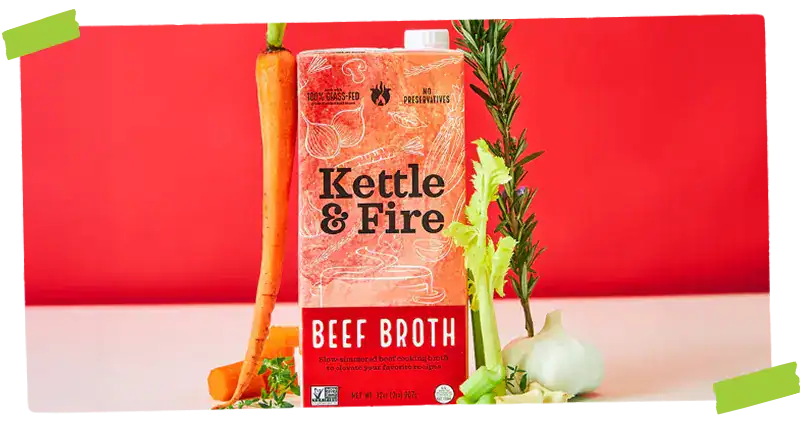 Kettle and Fire Beef Broth product.