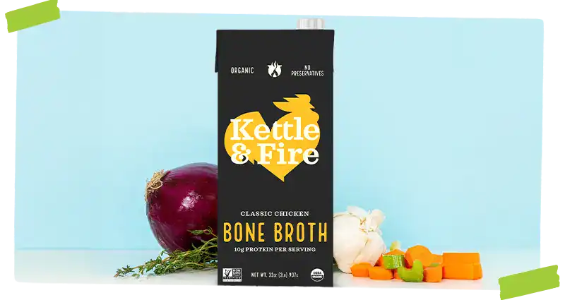 Kettle and Fire Chicken Bone Broth product.