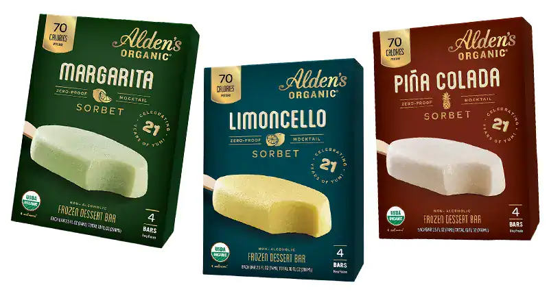 Aldens Organic Ice Cream Varieties