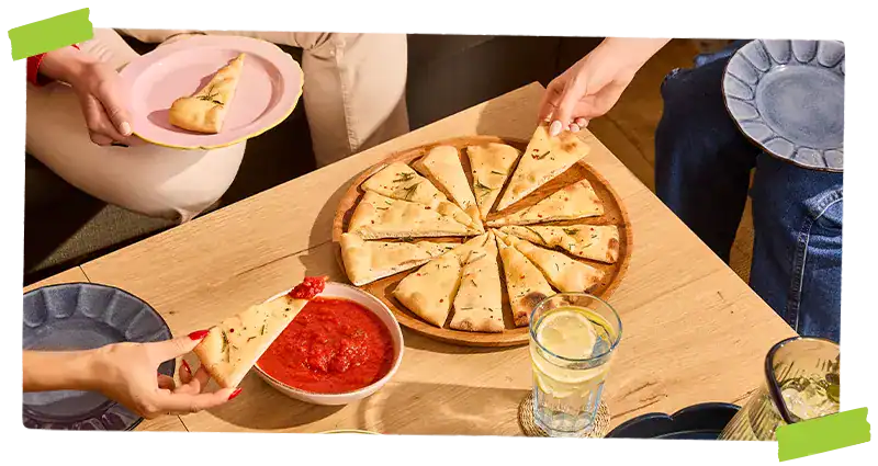 Napoletana being served at a party
