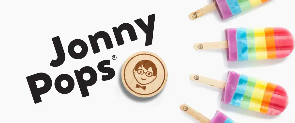 JonnyPops logo surrounded by pops