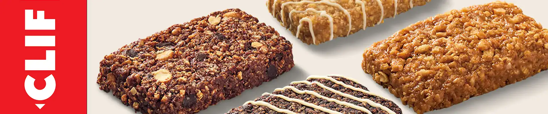 CLIF logo next to product variety