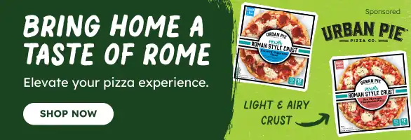 WideBanner_SPROUTS_Urban-Pie_Campaign_586x200_20251028_M Bring home a taste of Rome. Elevate your piza experience. Shop Now. Urban Pie. Super premium ingredients, Light & Airy Crust. Sponsored Ad.