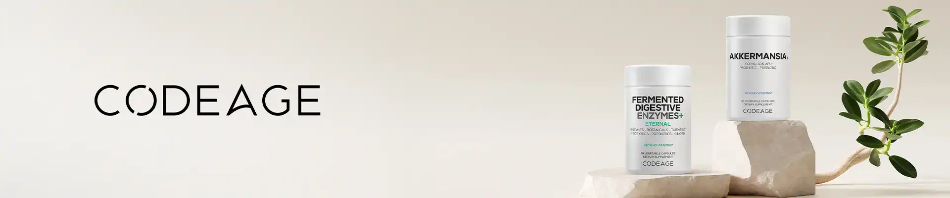 Codeage logo next to product