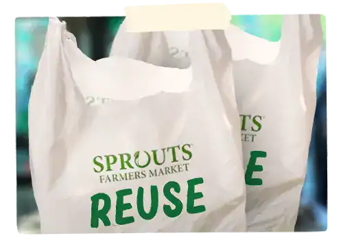 Sprouts Reusable Bags