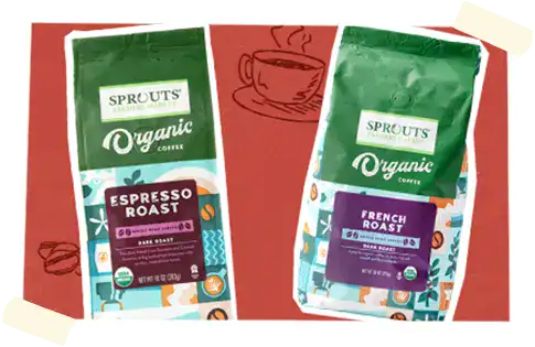 BOGO50 packaged coffee products