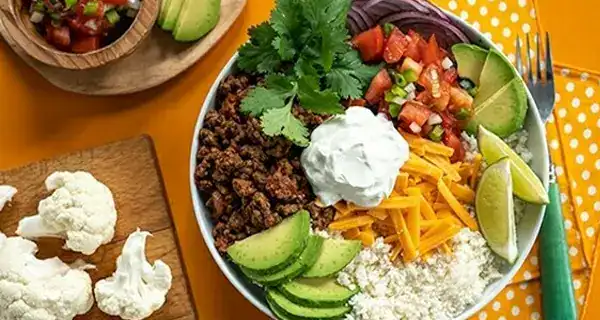 Meal of the Week: Cauliflower Rice & Beef Taco Bowls