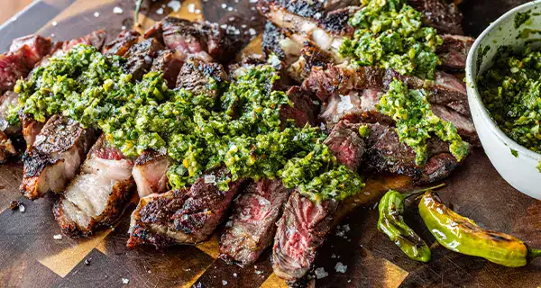 Meal of the Week: Flame-Grilled Ribeye Steak with Shishito Pepper Salsa
