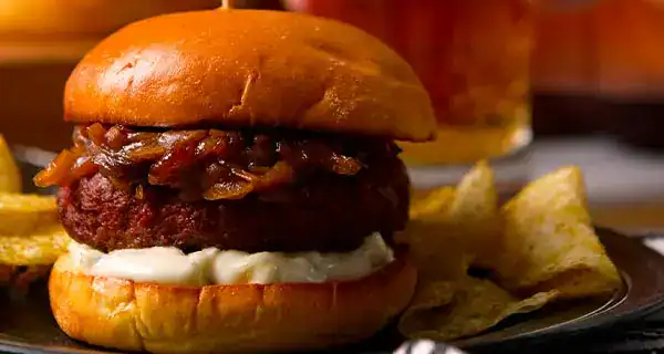Meal of the Week: Blue Cheese Sliders & Beer Glazed Onions
