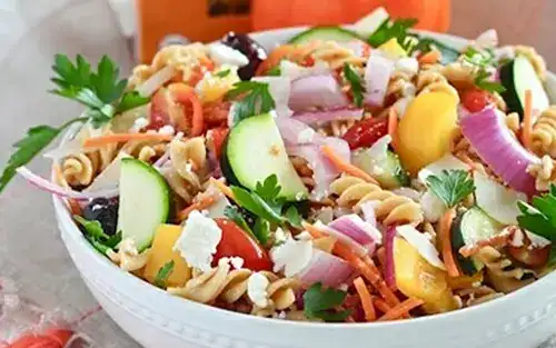 Mediterranean Veggie Pasta Salad